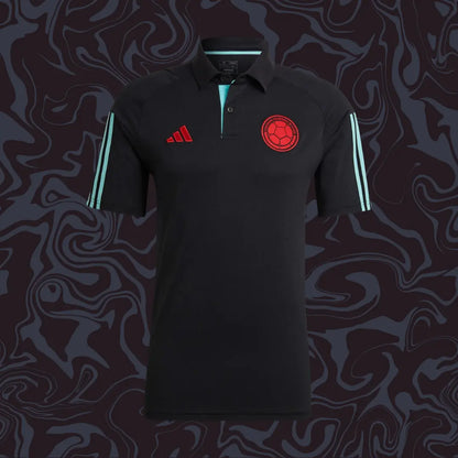 CAMISETA POLO NEGRA COLOMBIA