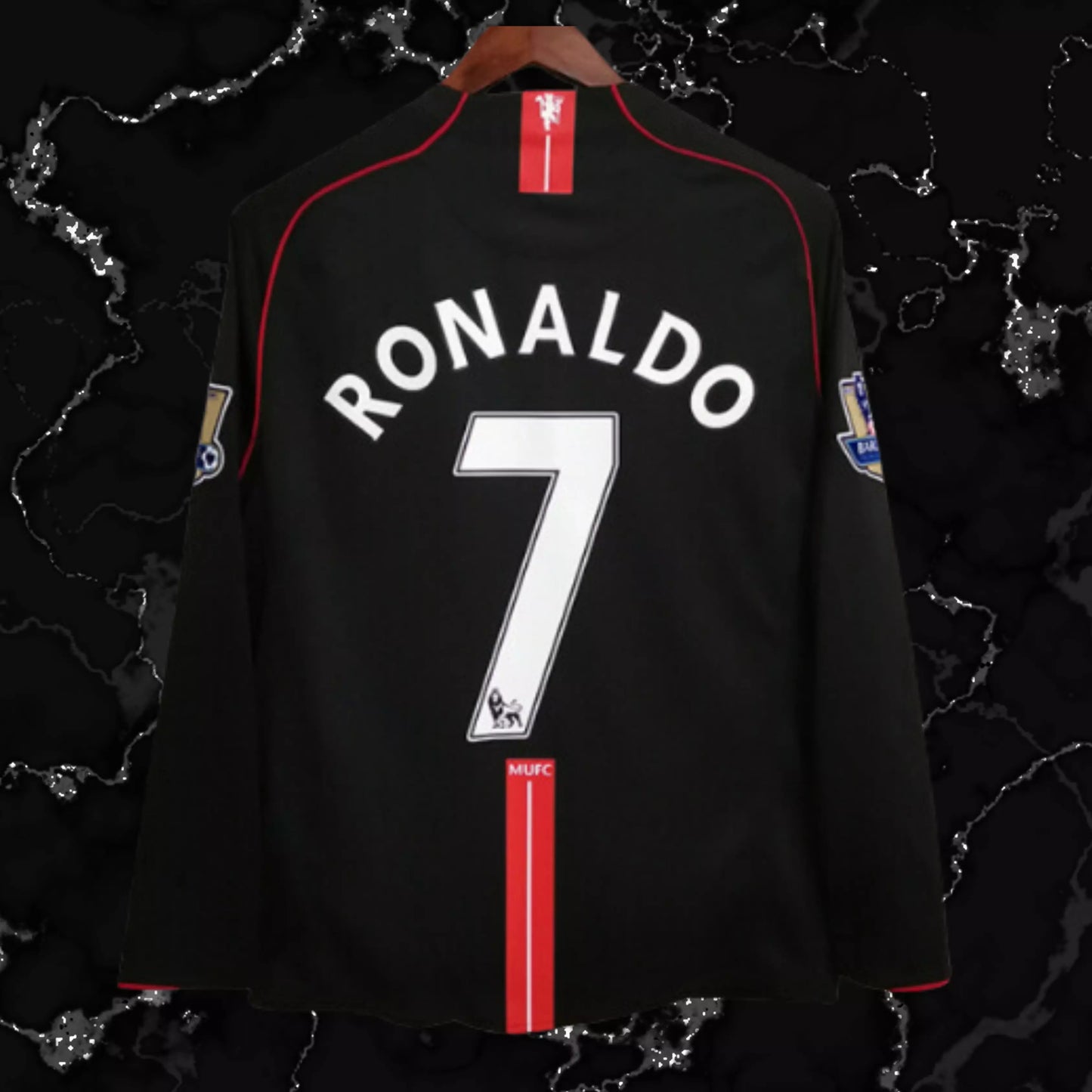 RONALDO MANCHESTER UNITED NEGRA VISITANTE  2008