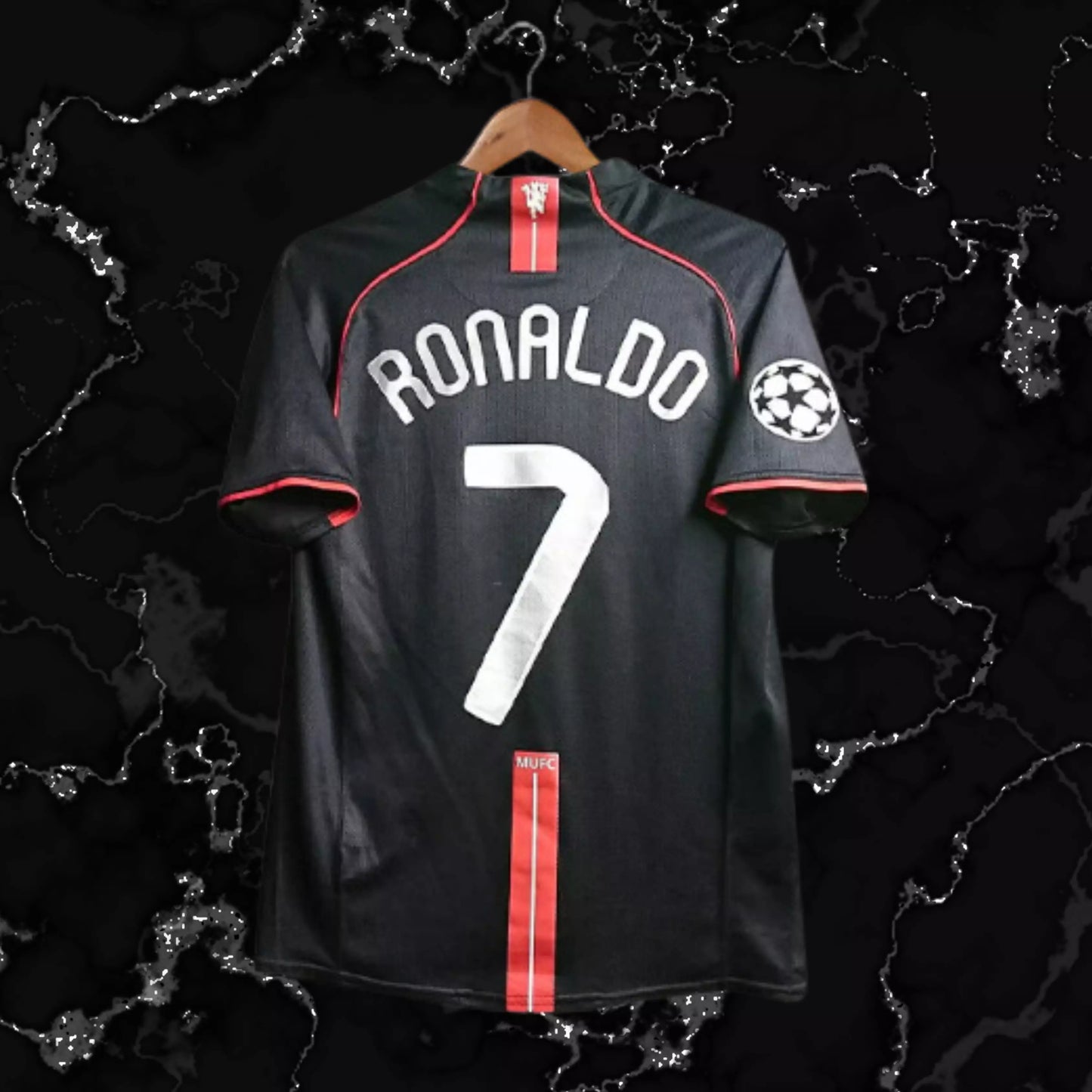 RONALDO MANCHESTER UNITED NEGRA VISITANTE  2008