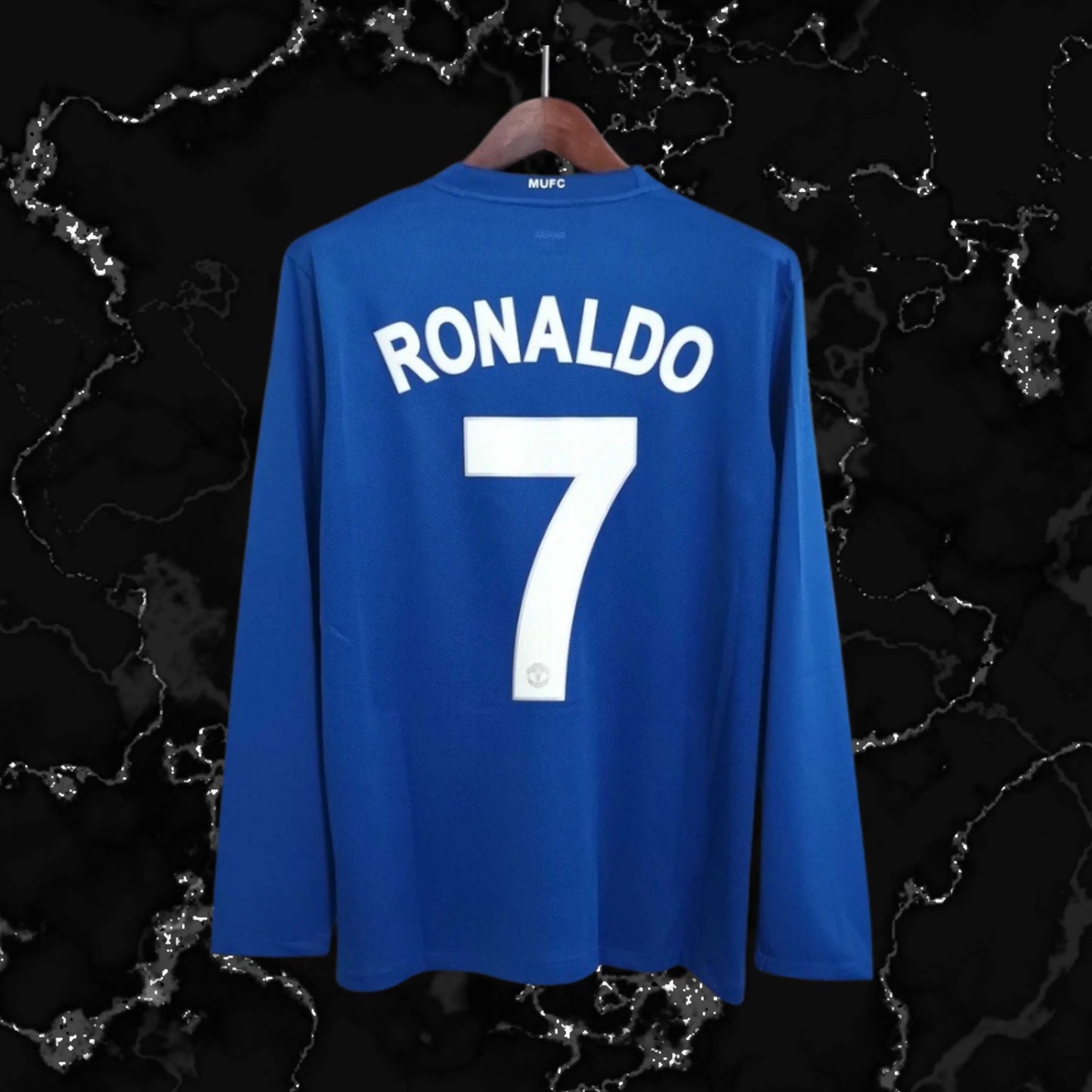 RONALDO MANCHESTER UNITED VISITANTE 2008 AZUL